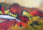 170    Glooïng  Olie en Acryl    60 * 90  Verkocht